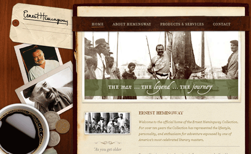 Ernest Hemingway Collection Website