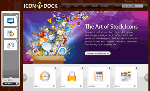 Icon Dock Website