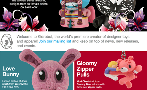 Kidrobot Website