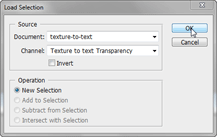 Photoshop Load Selection Options