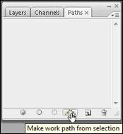 Photoshop -work path from selection